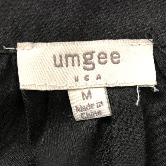 UMGEE BLACK OFF SHOULDER FLORAL EMBROIDERED TOP - Picture 7 of 8